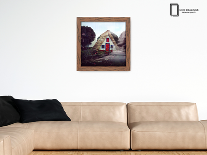 ( 80 x 80 CM ) / 32 x 32 Inch  |  Frames - MDF
 -  [ Dark Oak ]