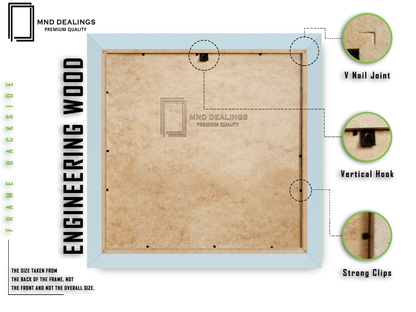 ( 80 x 80 CM ) / 32 x 32 Inch  |  Picture Frames - MDF
 -  [ Light Grey ]
