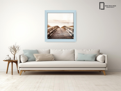 ( 80 x 80 CM ) / 32 x 32 Inch  |  Picture Frames - MDF
 -  [ Light Grey ]