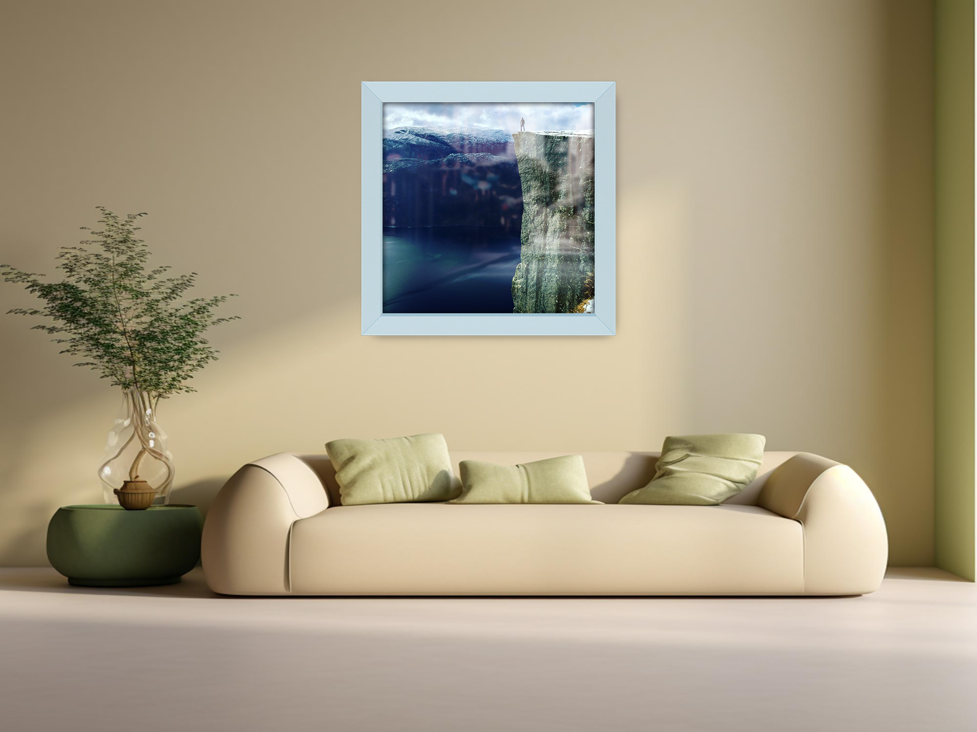 ( 80 x 80 CM ) / 32 x 32 Inch  |  Picture Frames - MDF
 -  [ Light Grey ]