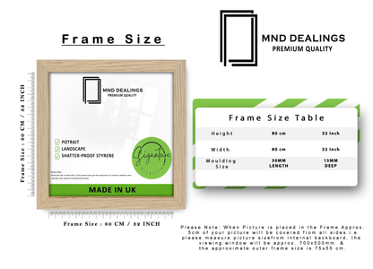 ( 80 x 80 CM ) / 32 x 32 Inch Poster Frames - MDF