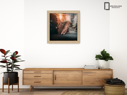 ( 80 x 80 CM ) / 32 x 32 Inch  |  Picture Frames - MDF
 -  [ Oak ]