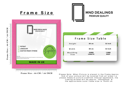 ( 80 x 80 CM ) / 32 x 32 Inch Poster Frames - MDF