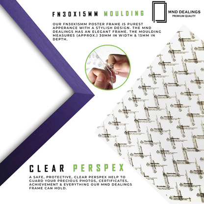 ( 80 x 80 CM ) / 32 x 32 Inch  |  Picture Frames - MDF
 -  [ Purple ]