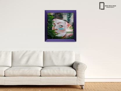( 80 x 80 CM ) / 32 x 32 Inch  |  Picture Frames - MDF
 -  [ Purple ]