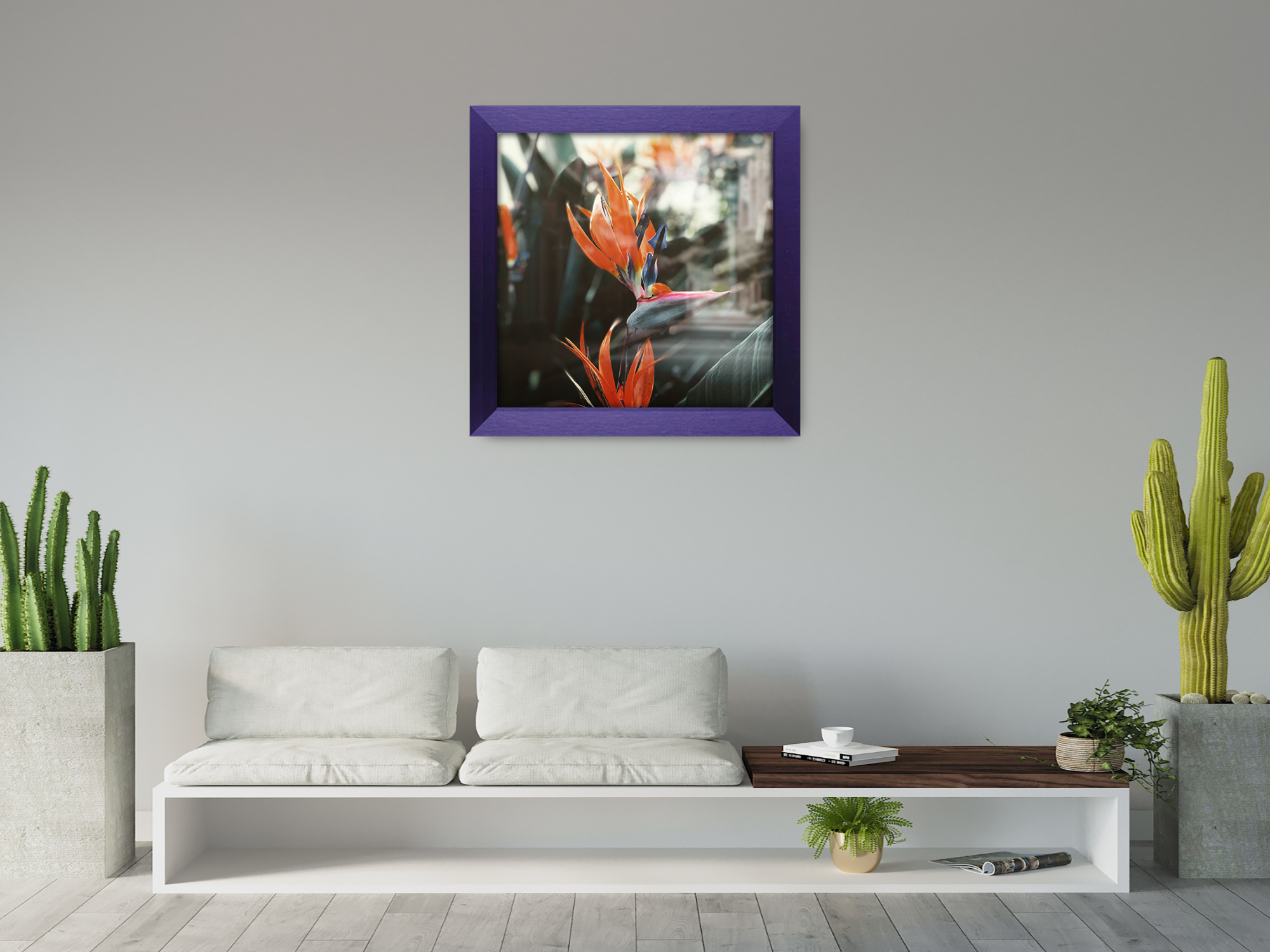 ( 80 x 80 CM ) / 32 x 32 Inch  |  Picture Frames - MDF
 -  [ Purple ]