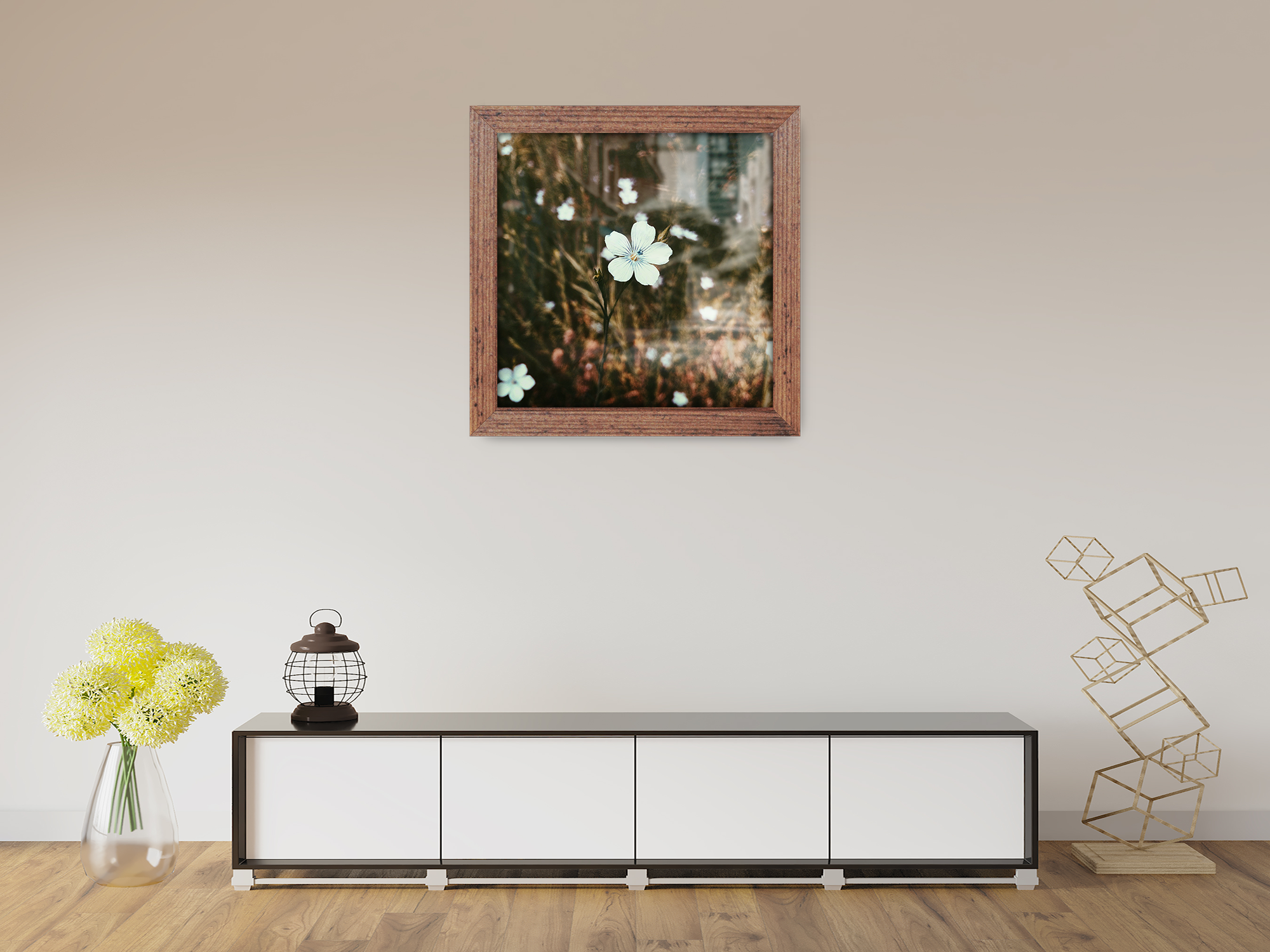 ( 80 x 80 CM ) / 32 x 32 Inch  |  Art Frames - MDF
 -  [ Rustic ]