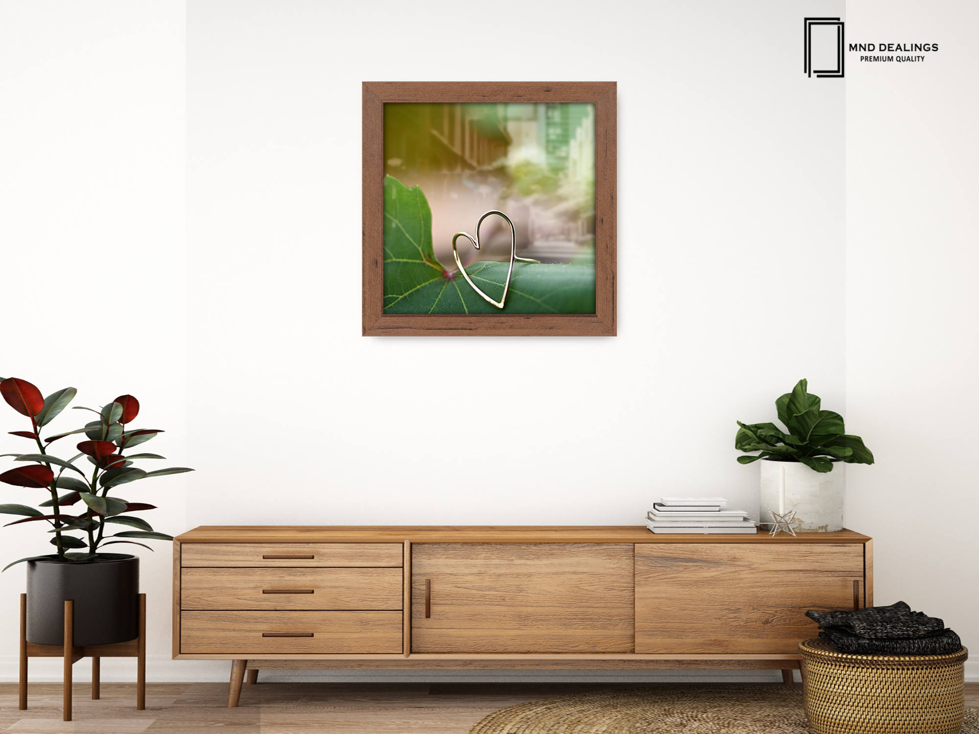 ( 80 x 80 CM ) / 32 x 32 Inch  |  Poster Frames - MDF
 -  [ Walnut ]