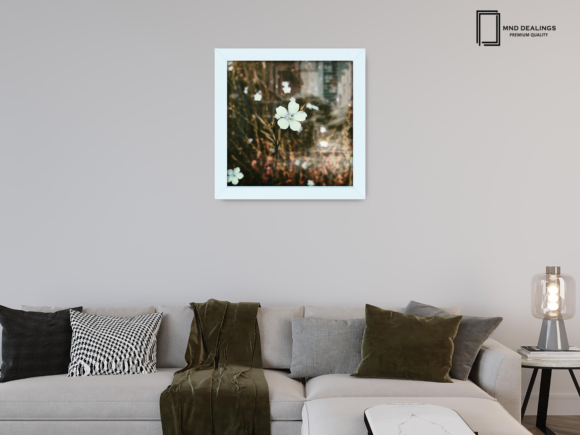 ( 80 x 80 CM ) / 32 x 32 Inch  |  Picture Frames - MDF
 -  [ White ]