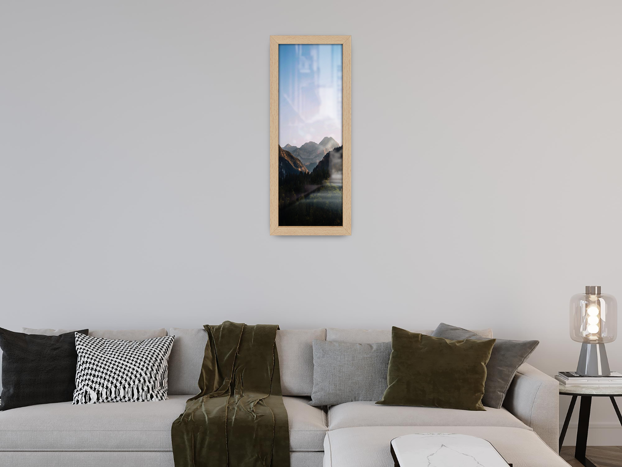 ( 90 x 30 CM ) / 36 x 12 Inch | Frames - MDF
 -  [ Beech ]