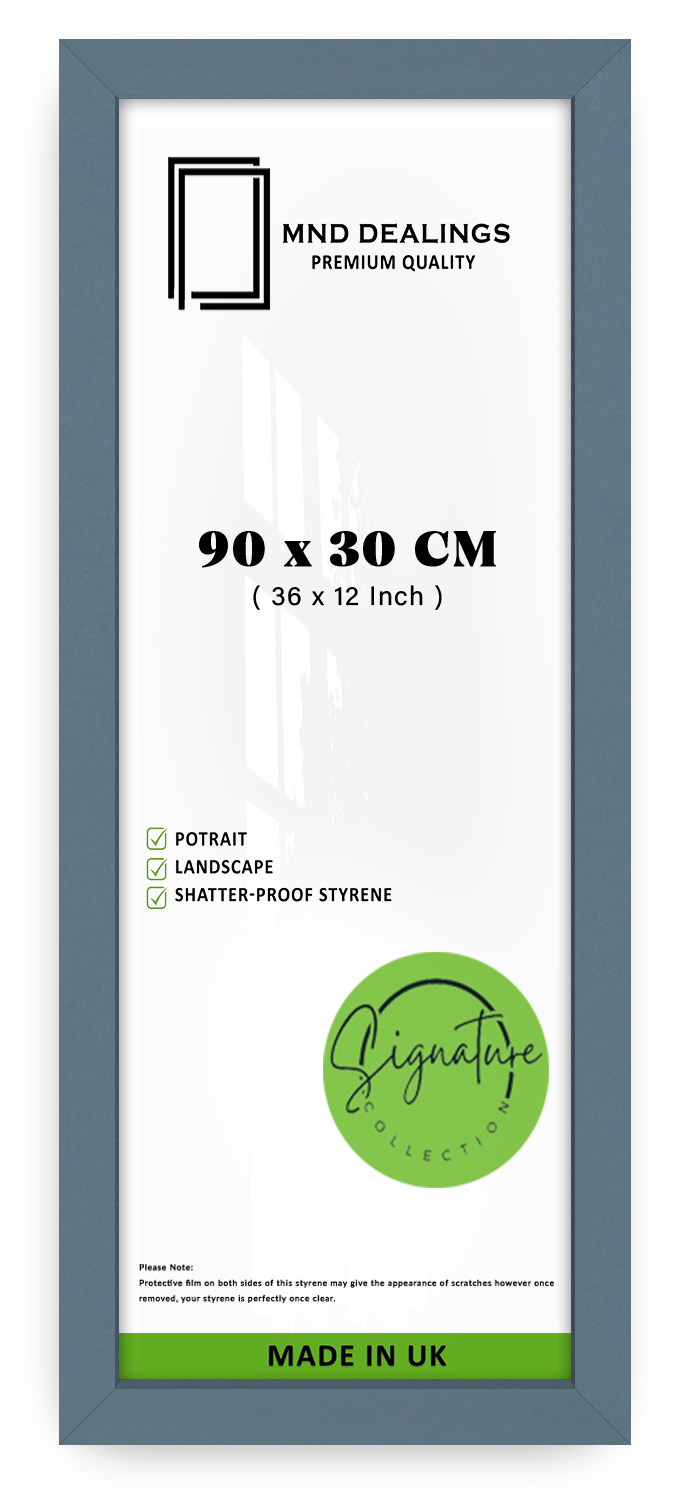 ( 90 x 30 CM ) / 36 x 12 Inch | Frames - MDF
 -  [ Dark Grey ]