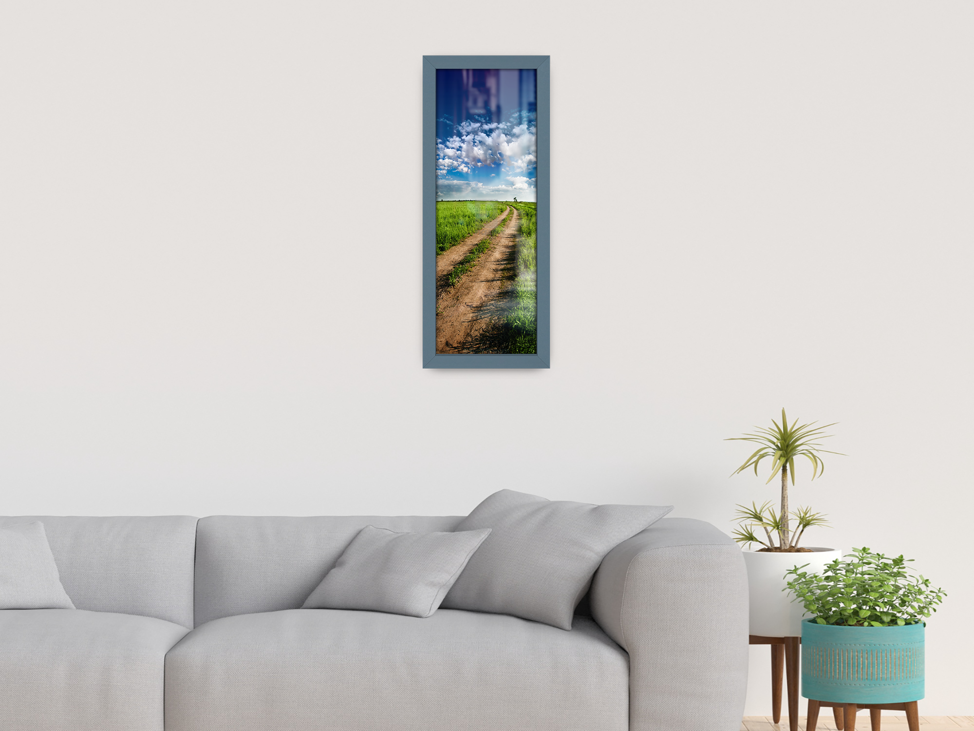( 90 x 30 CM ) / 36 x 12 Inch | Frames - MDF
 -  [ Dark Grey ]