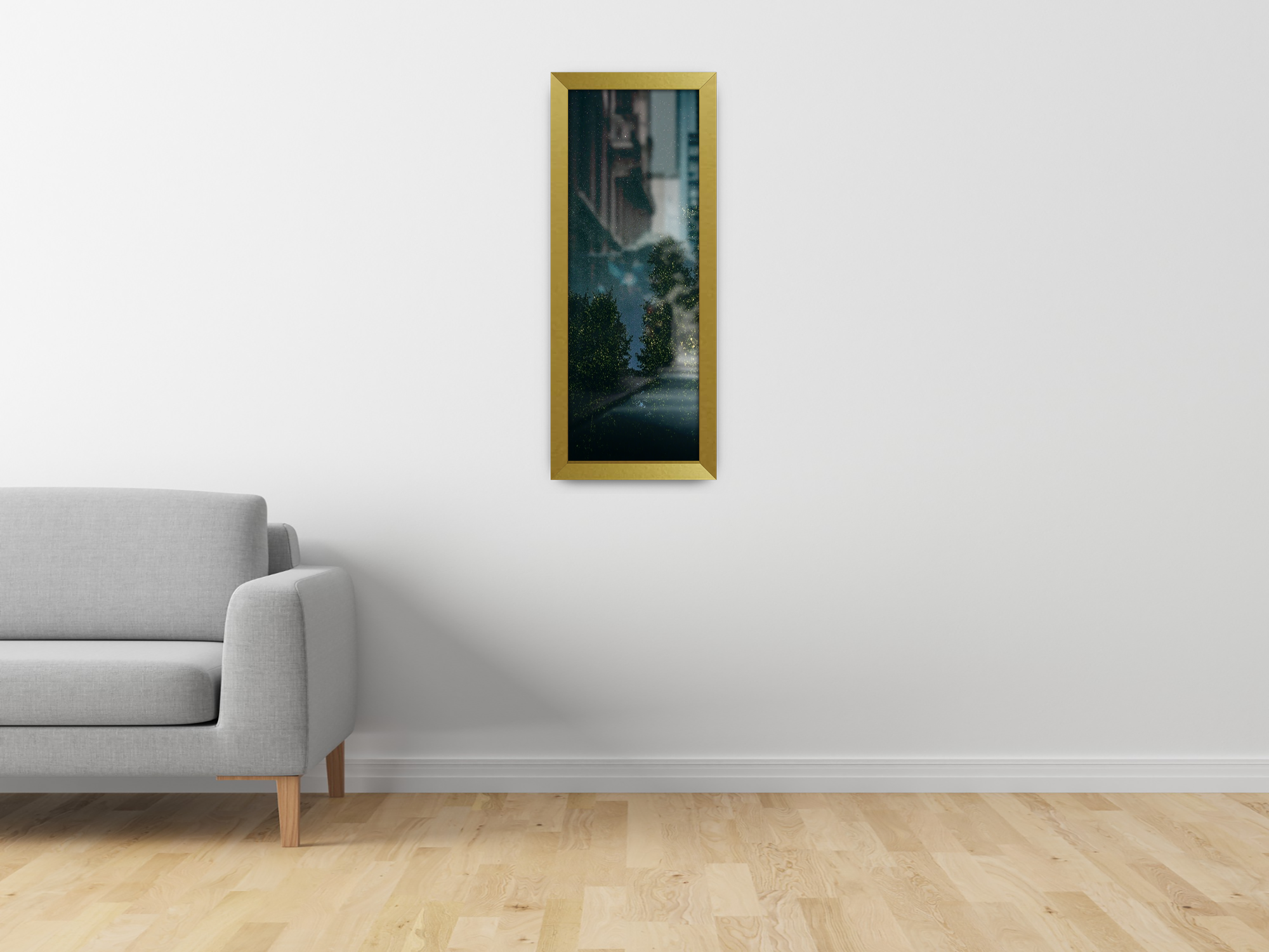 ( 90 x 30 CM ) / 36 x 12 Inch | Poster Frames - MDF
 -  [ Gold ]