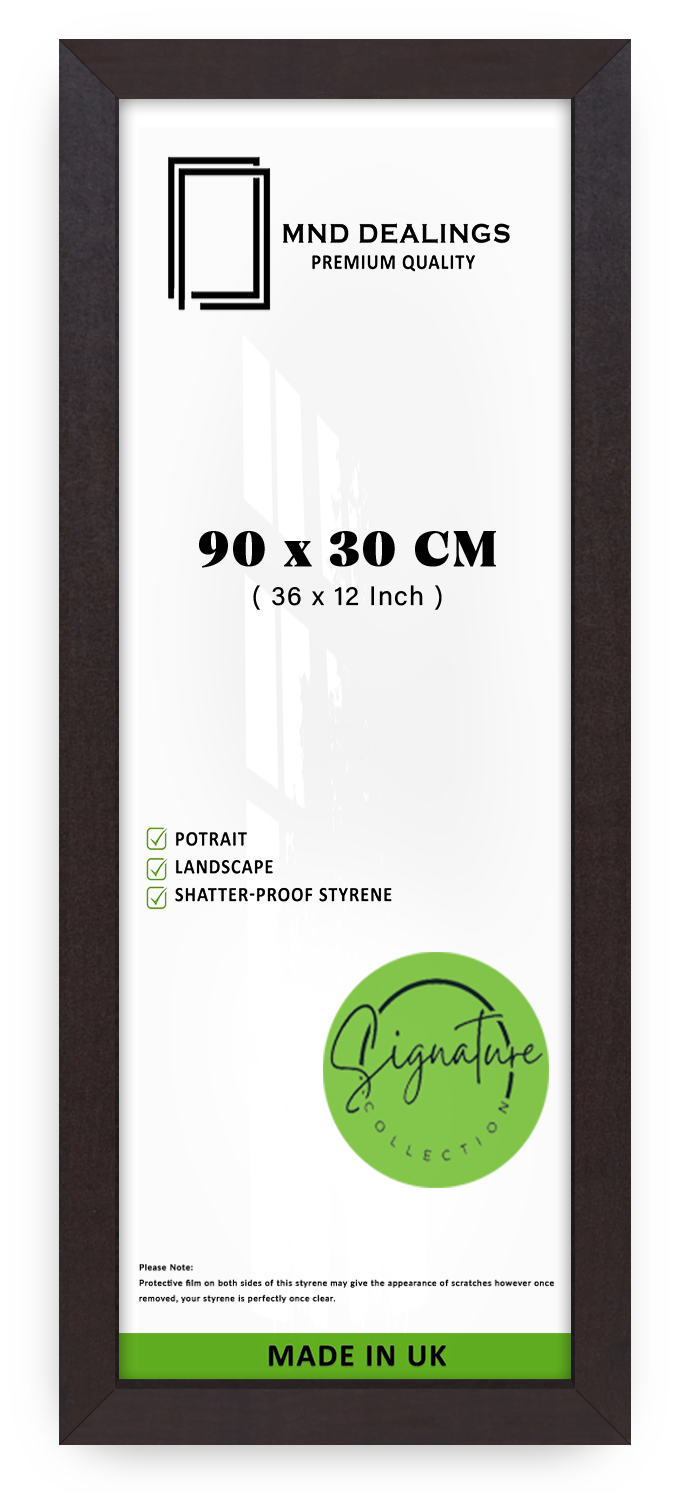 ( 90 x 30 CM ) / 36 x 12 Inch | Poster Frames - MDF
 -  [ Mahogany ]