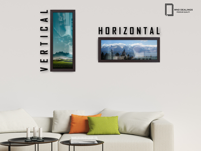 ( 90 x 30 CM ) / 36 x 12 Inch | Poster Frames - MDF
 -  [ Mahogany ]