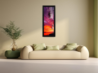 ( 90 x 30 CM ) / 36 x 12 Inch | Display Frame - MDF
 -  [ Matt Black ]