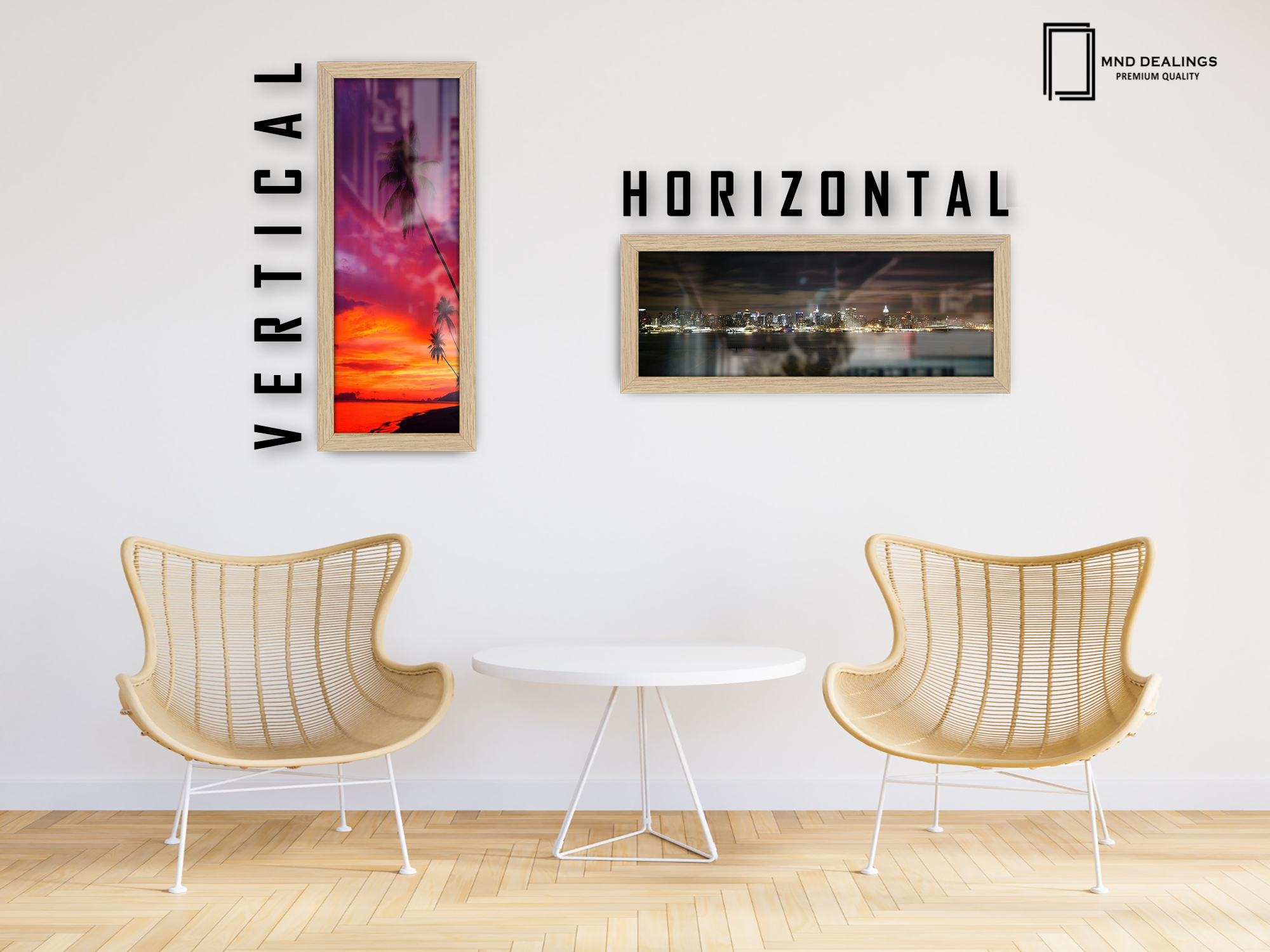 ( 90 x 30 CM ) / 36 x 12 Inch | Poster Frames - MDF
 -  [ Oak ]