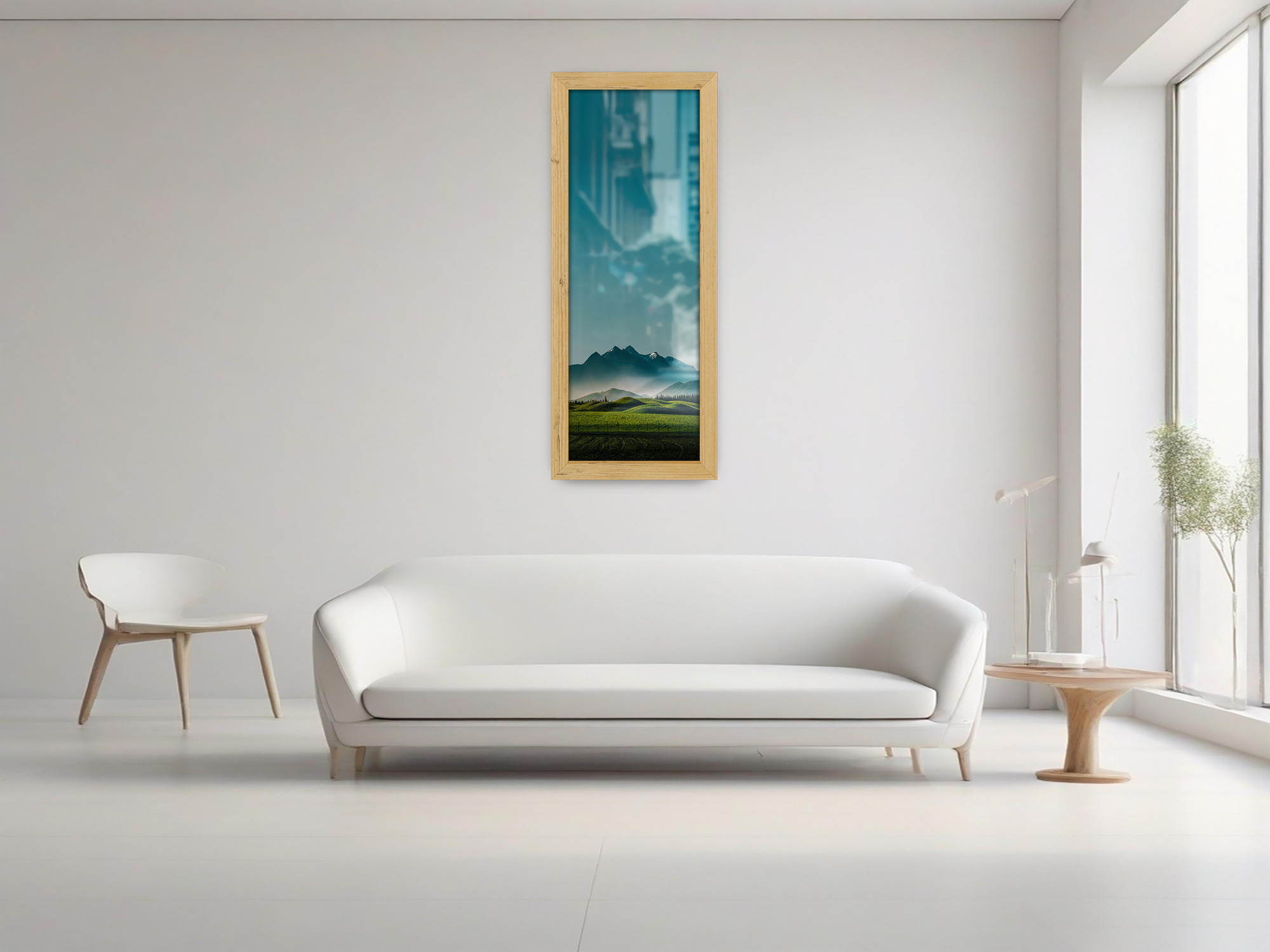 ( 90 x 30 CM ) / 36 x 12 Inch | Frames - MDF
 -  [ Pine ]