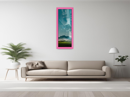 ( 90 x 30 CM ) / 36 x 12 Inch | Frames - MDF
 -  [ Pink ]