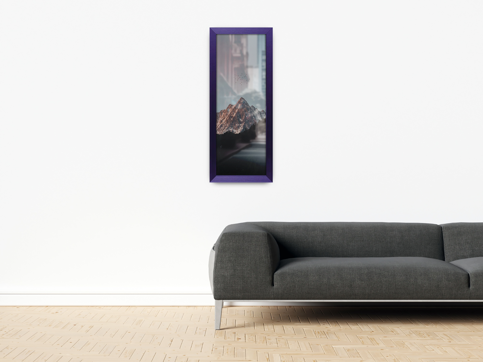 ( 90 x 30 CM ) / 36 x 12 Inch | Frames - MDF
 -  [ Purple ]