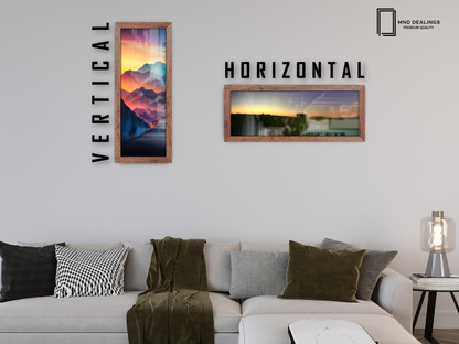 ( 90 x 30 CM ) / 36 x 12 Inch | Poster Frames - MDF
 -  [ Rustic ]