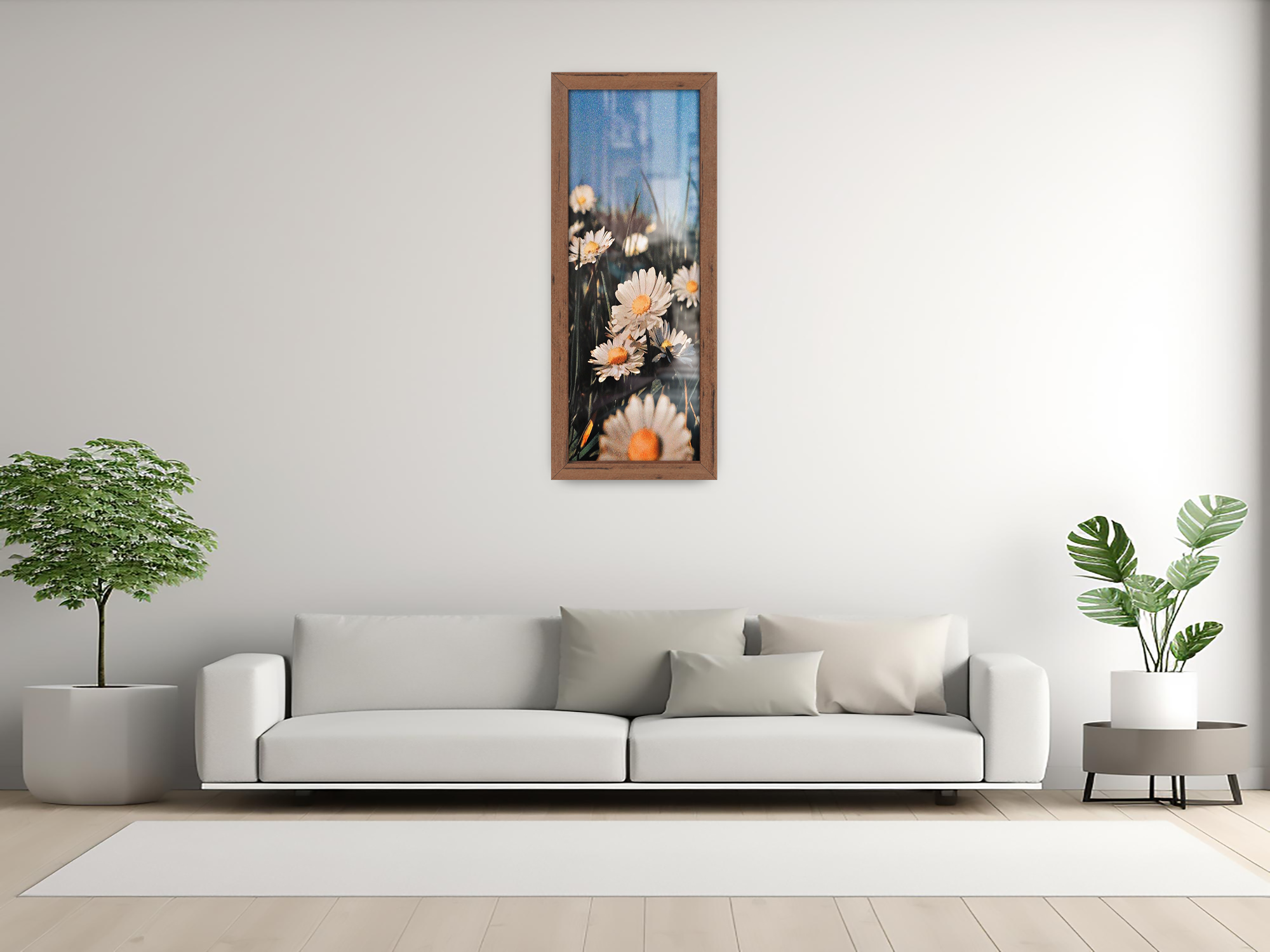 ( 90 x 30 CM ) / 36 x 12 Inch | Frames - MDF
 -  [ Walnut ]