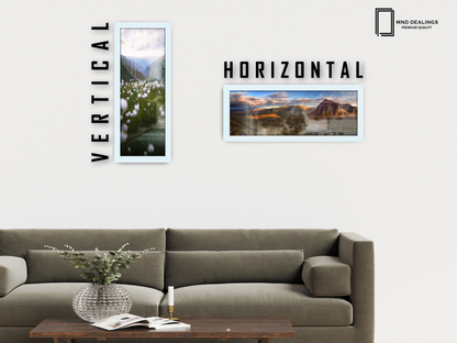( 90 x 30 CM ) / 36 x 12 Inch | Picture Frames - MDF
 -  [ White ]