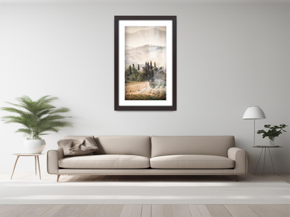 ( 90 x 70 cm ) / 36 x 28 Inch with A1-(59.40 x 84.10 cm) White Mount Photo Frames - MDF