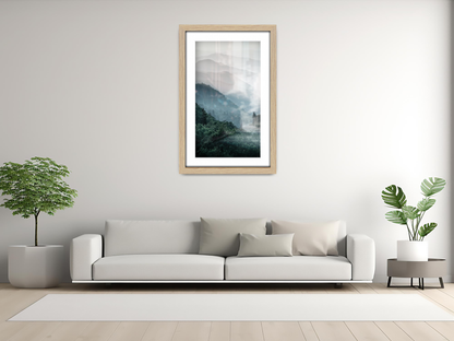 ( 90 x 70 cm ) / 36 x 28 Inch with A1-(59.40 x 84.10 cm) White Mount Photo Frames - MDF