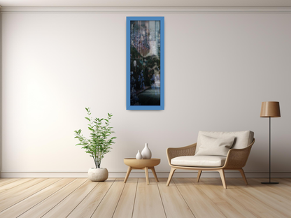 ( 95 x 33 CM ) / 38 x 13 Inch | Art Frames - MDF
 -  [ Blue ]