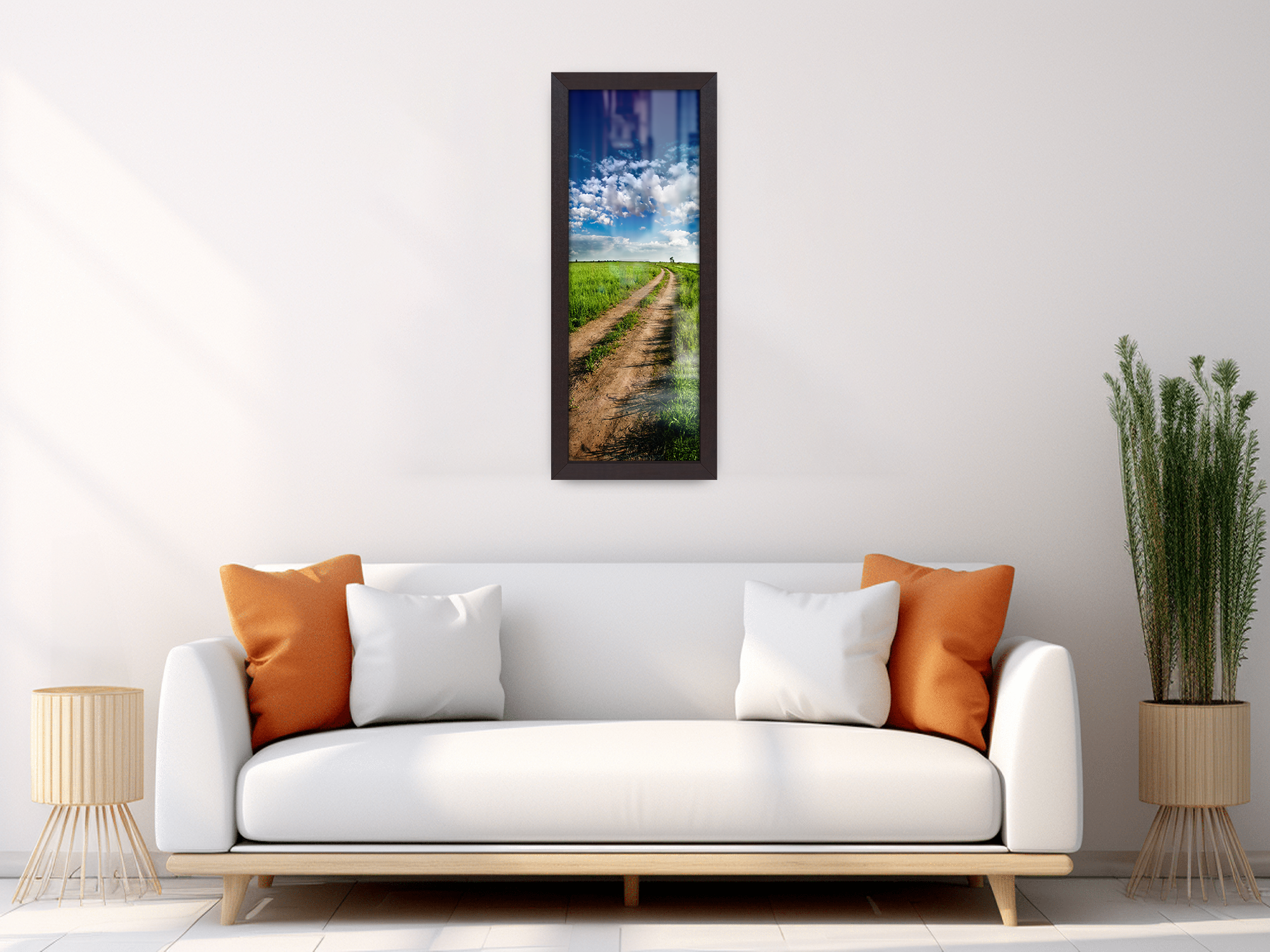 ( 95 x 33 CM ) / 38 x 13 Inch | Photo Frames - MDF
 -  [ Mahogany ]