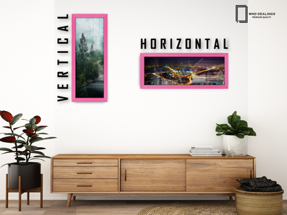 ( 95 x 33 CM ) / 38 x 13 Inch | Certificate Frames - MDF
 -  [ Pink ]