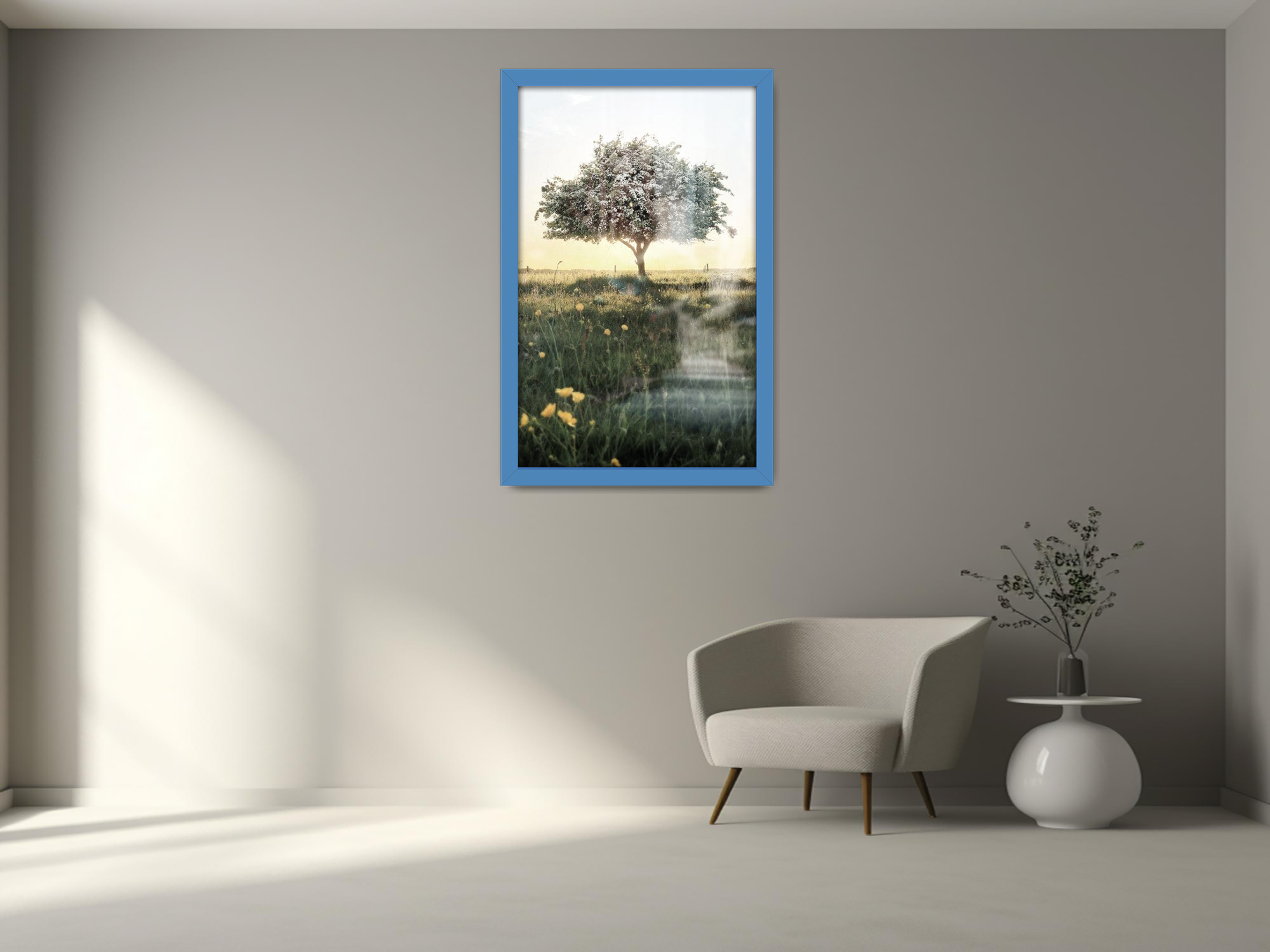 A1 ( 59.40 x 84.10 CM ) / 33 x 23 Inch  |  Certificate Frames - MDF
 -  [ Blue ]