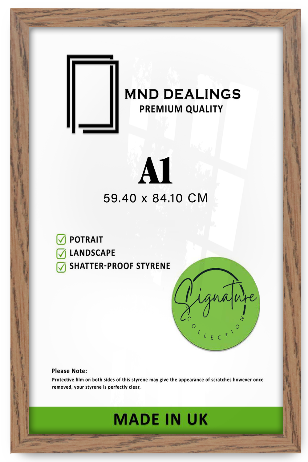 A1 ( 59.40 x 84.10 CM ) / 33 x 23 Inch Display Frame - MDF