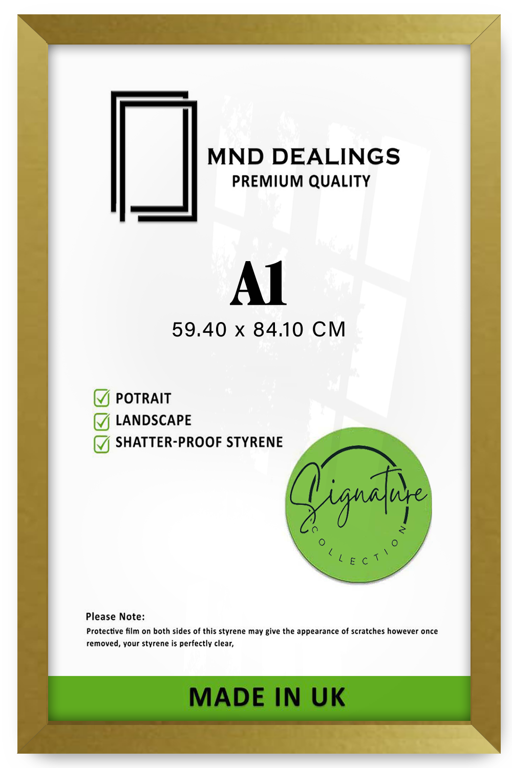 A1 ( 59.40 x 84.10 CM ) / 33 x 23 Inch Display Frame - MDF