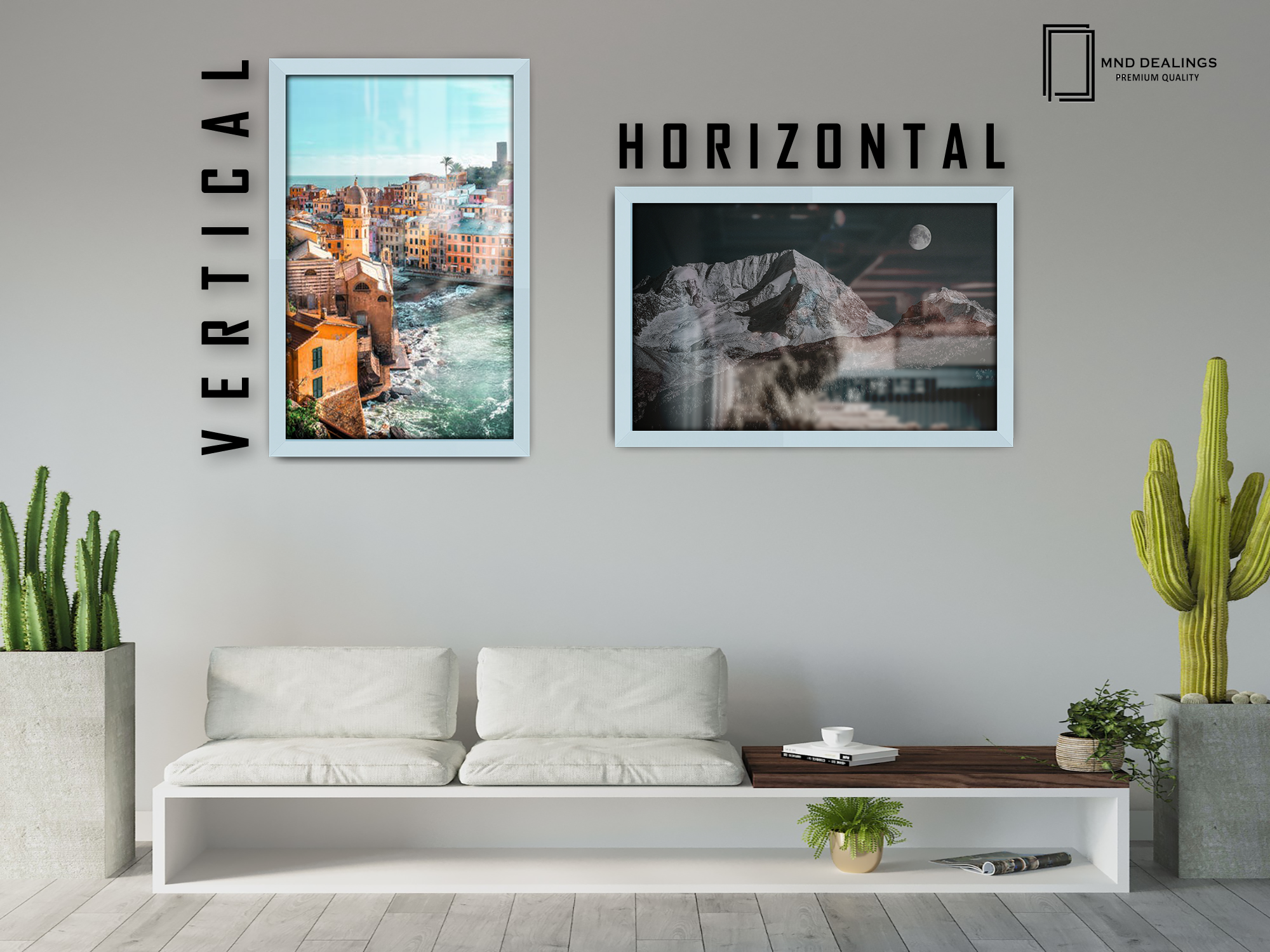 A1 ( 59.40 x 84.10 CM ) / 33 x 23 Inch  |  Frames - MDF
 -  [ Light Grey ]
