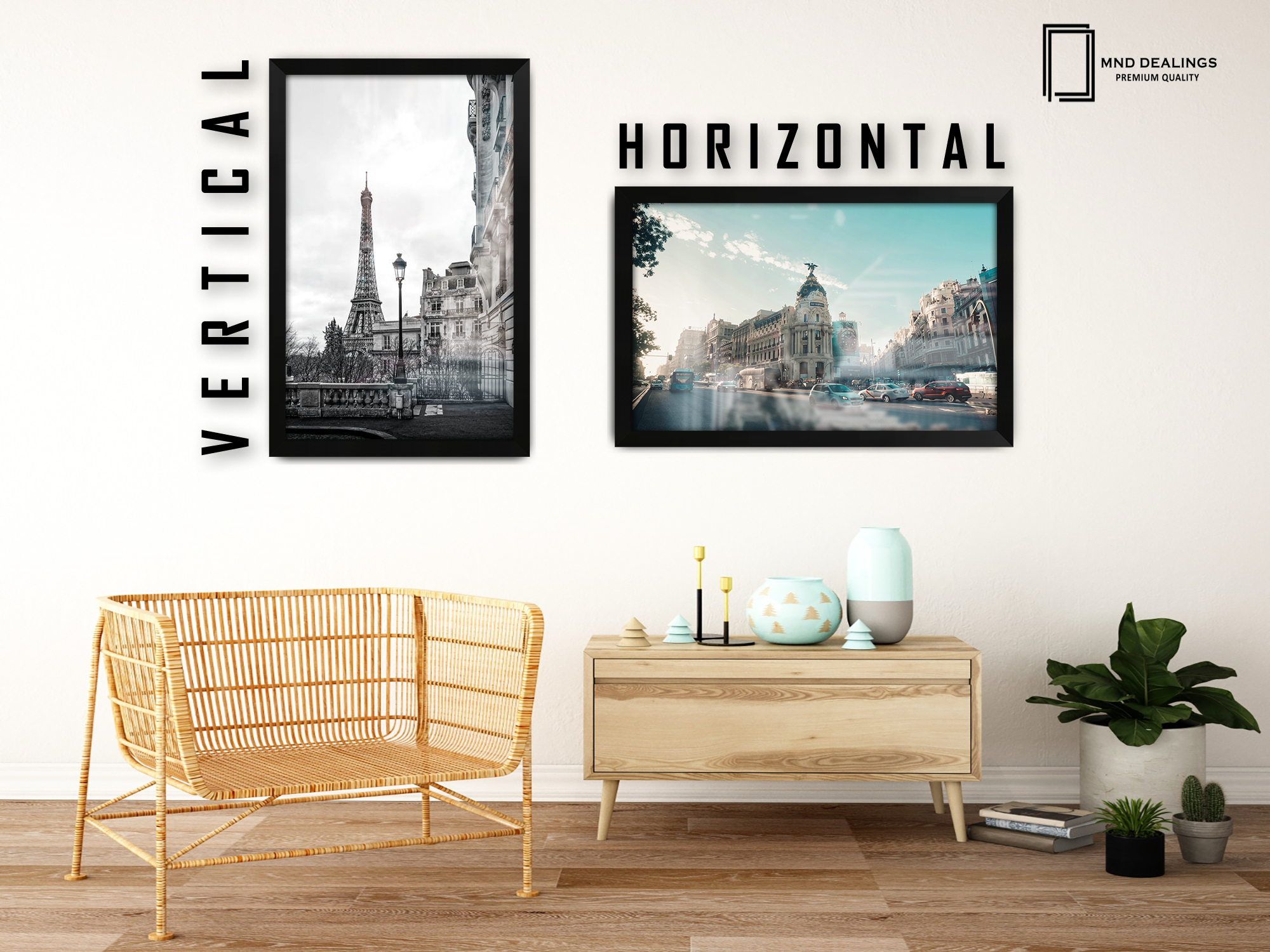 A1 ( 59.40 x 84.10 CM ) / 33 x 23 Inch  |  Frames - MDF
 -  [ Matt Black ]