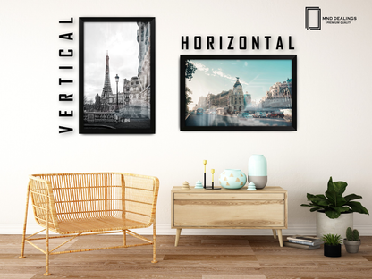A1 ( 59.40 x 84.10 CM ) / 33 x 23 Inch  |  Frames - MDF
 -  [ Matt Black ]