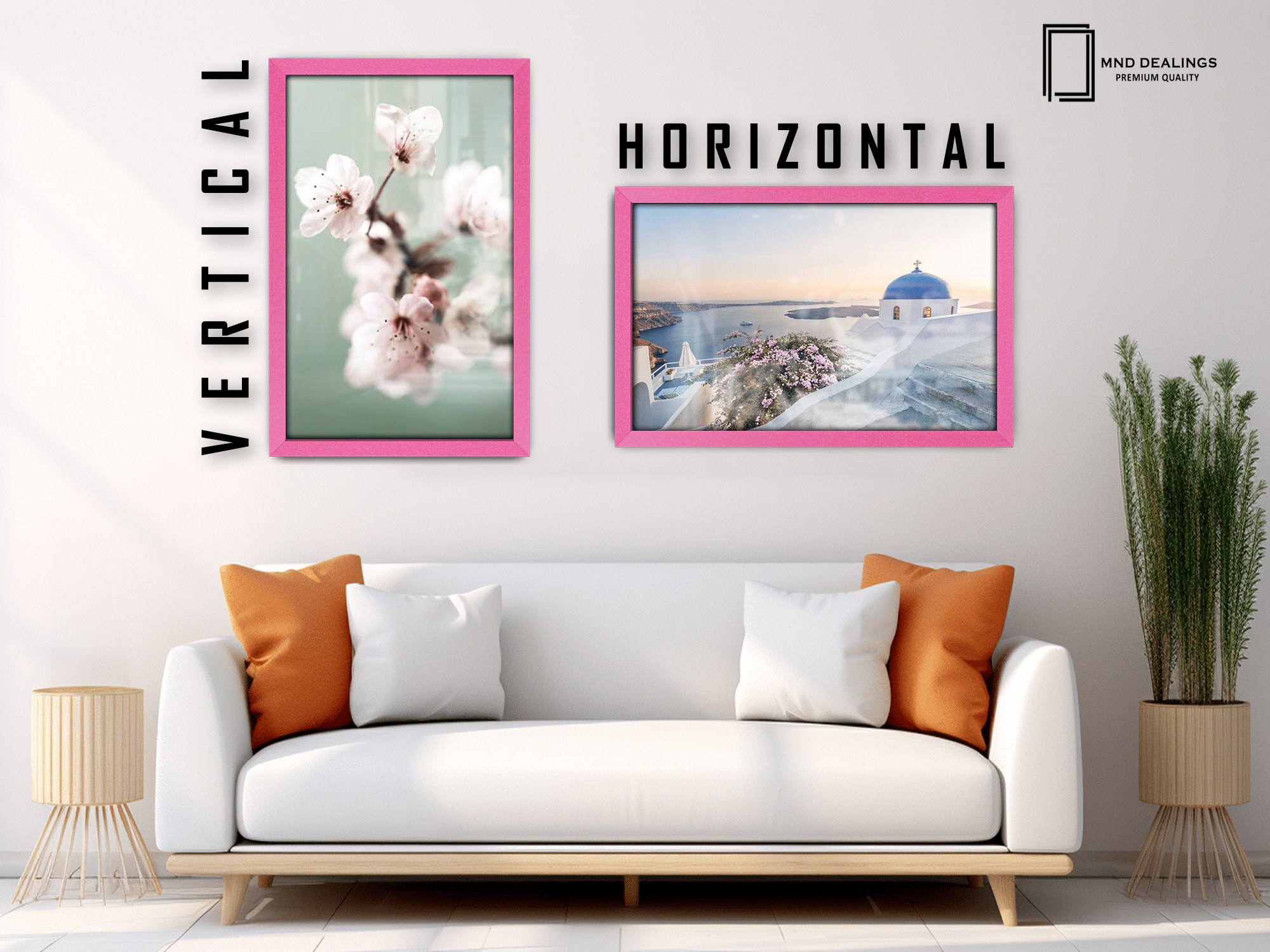 A1 ( 59.40 x 84.10 CM ) / 33 x 23 Inch  |  Frames - MDF
 -  [ Pink ]