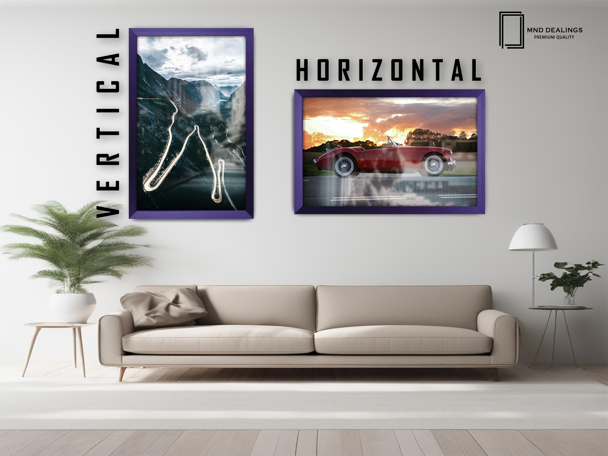 A1 ( 59.40 x 84.10 CM ) / 33 x 23 Inch  |  Certificate Frames - MDF
 -  [ Purple ]