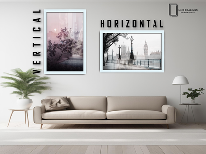 A1 ( 59.40 x 84.10 CM ) / 33 x 23 Inch  |  Picture Frames - MDF
 -  [ White ]
