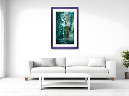 A1 ( 59.40 x 84.10 cm ) / 33 x 23 Inch with A2-(41.90 x 59.40 cm) White Mount Frames - MDF