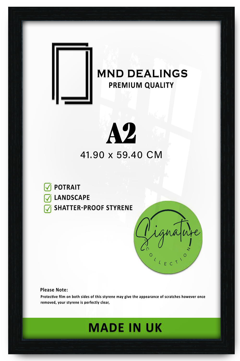 A2 ( 41.90 x 59.40 CM ) / 23 x 16 Inch Art Frames - MDF