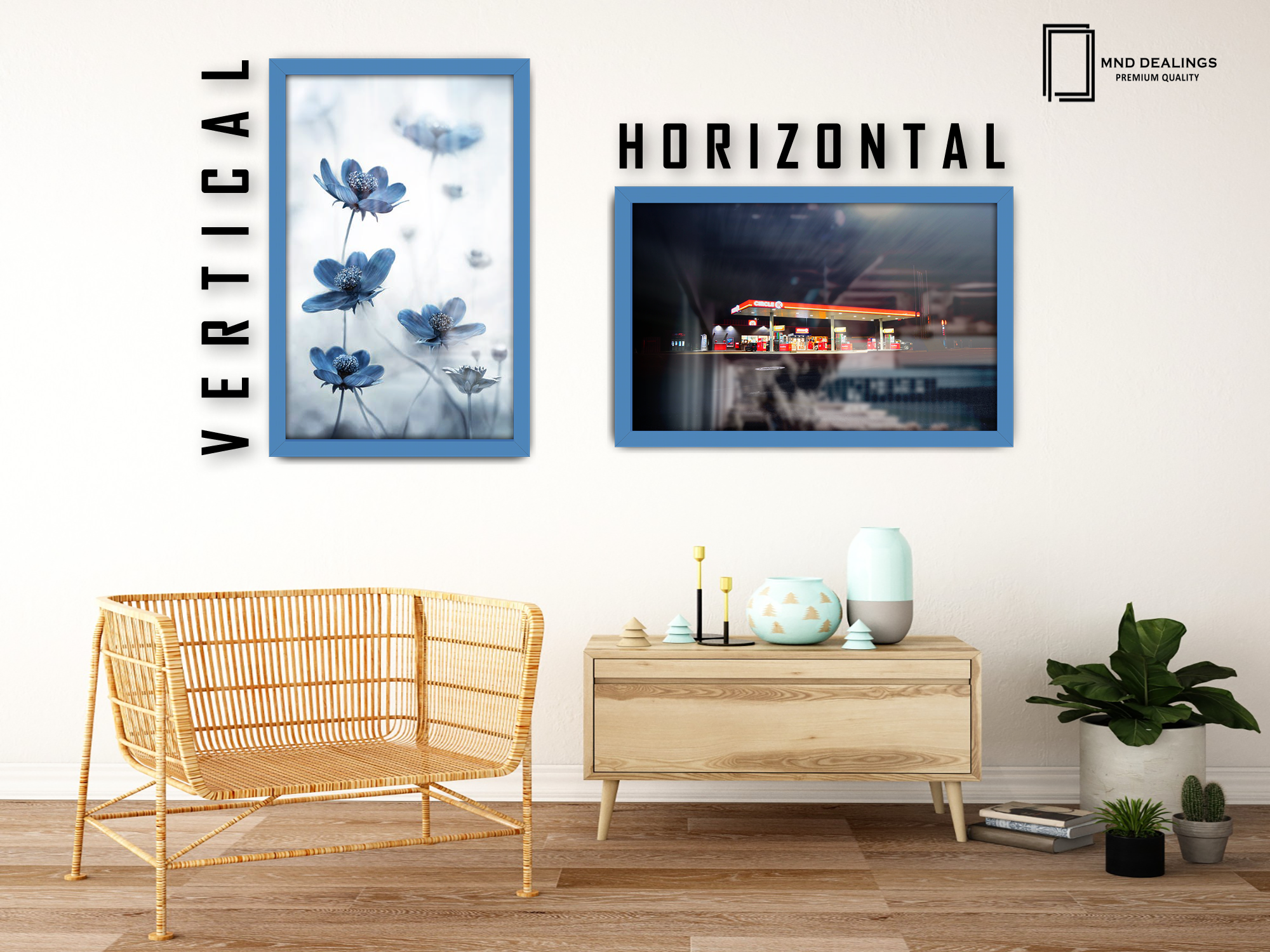 A2 ( 41.90 x 59.40 CM ) / 23 x 16 Inch  |  Photo Frames - MDF
 -  [ Blue ]