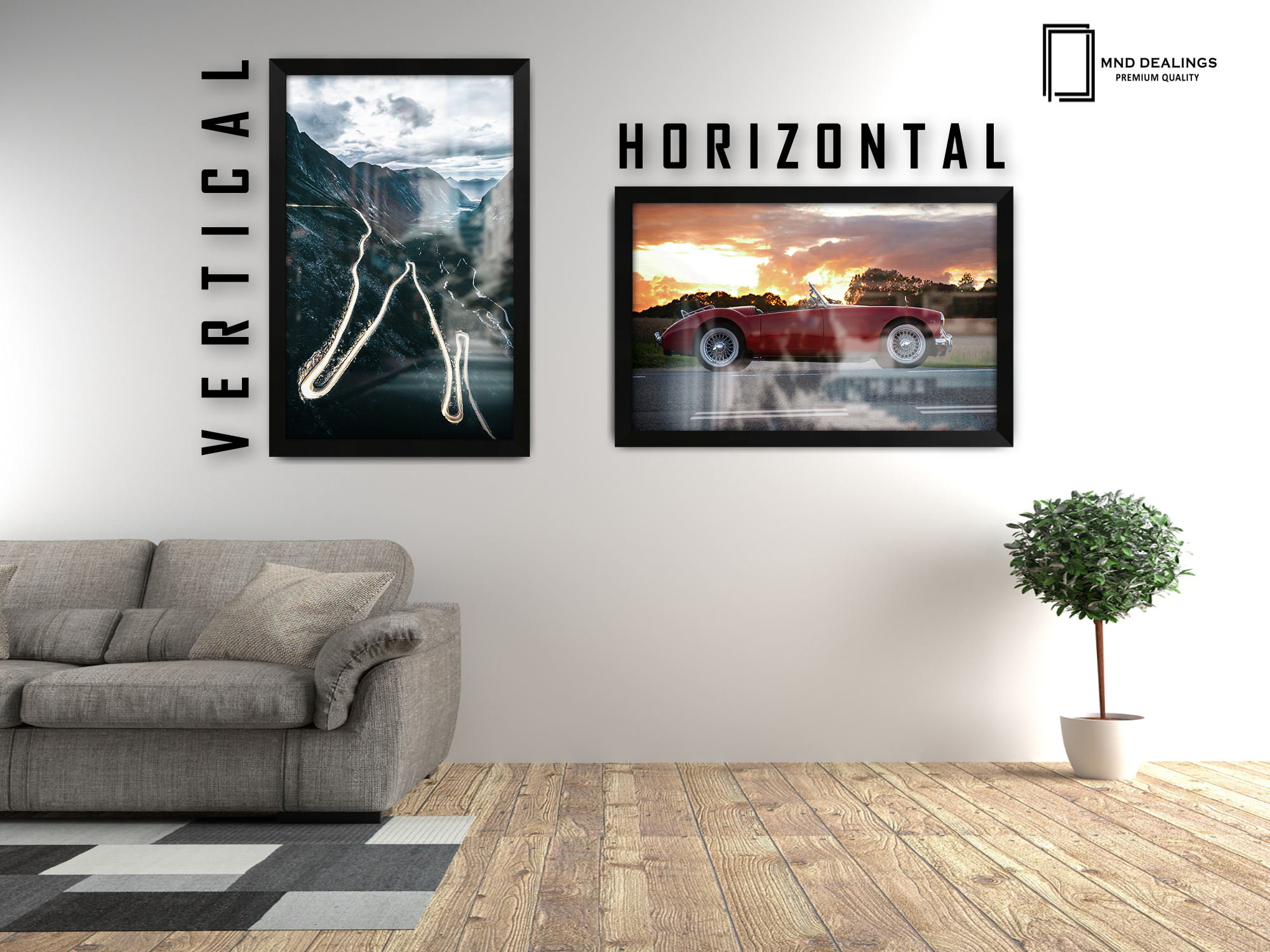 A2 ( 41.90 x 59.40 CM ) / 23 x 16 Inch  |  Display Frame - MDF
 -  [ Matt Black ]