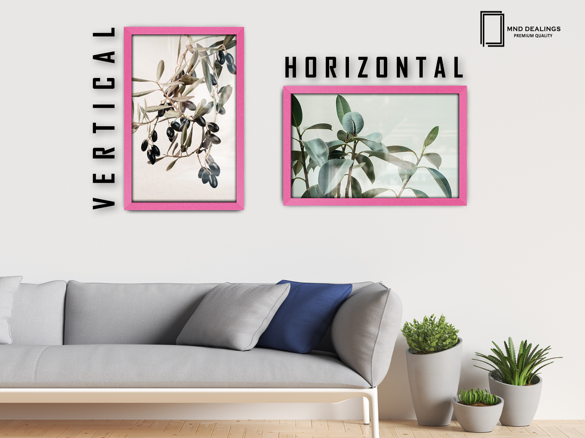 A2 ( 41.90 x 59.40 CM ) / 23 x 16 Inch  |  Poster Frames - MDF
 -  [ Pink ]