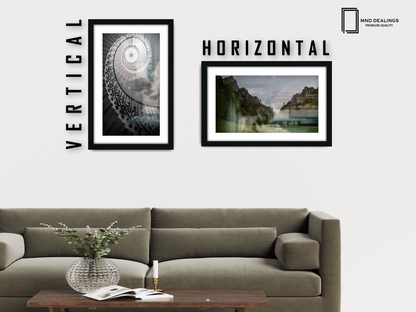 A2 ( 41.90 x 59.40 cm ) / 23 x 16 Inch with A3-(29.70 x 41.90 cm) White Mount Art Frames - MDF