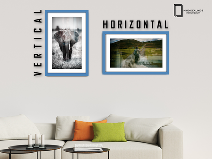 A2 ( 41.90 x 59.40 cm ) / 23 x 16 Inch with A3-(29.70 x 41.90 cm) White Mount Art Frames - MDF