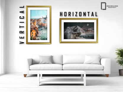 A2 ( 41.90 x 59.40 cm ) / 23 x 16 Inch with A3-(29.70 x 41.90 cm) White Mount Art Frames - MDF