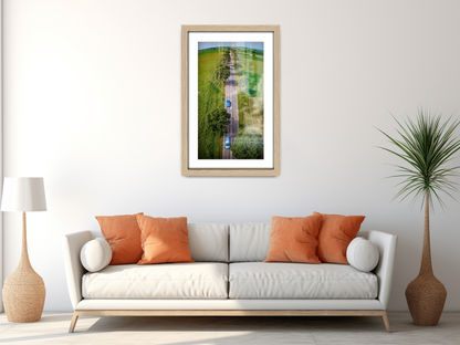 A2 ( 41.90 x 59.40 cm ) / 23 x 16 Inch with A3-(29.70 x 41.90 cm) White Mount Art Frames - MDF